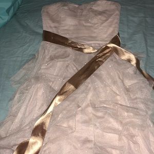 Gold homecoming dress